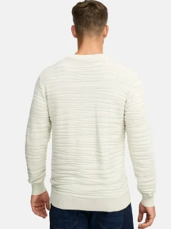 Indicode Herren Strickpullover - INCapowlax in beige sand
