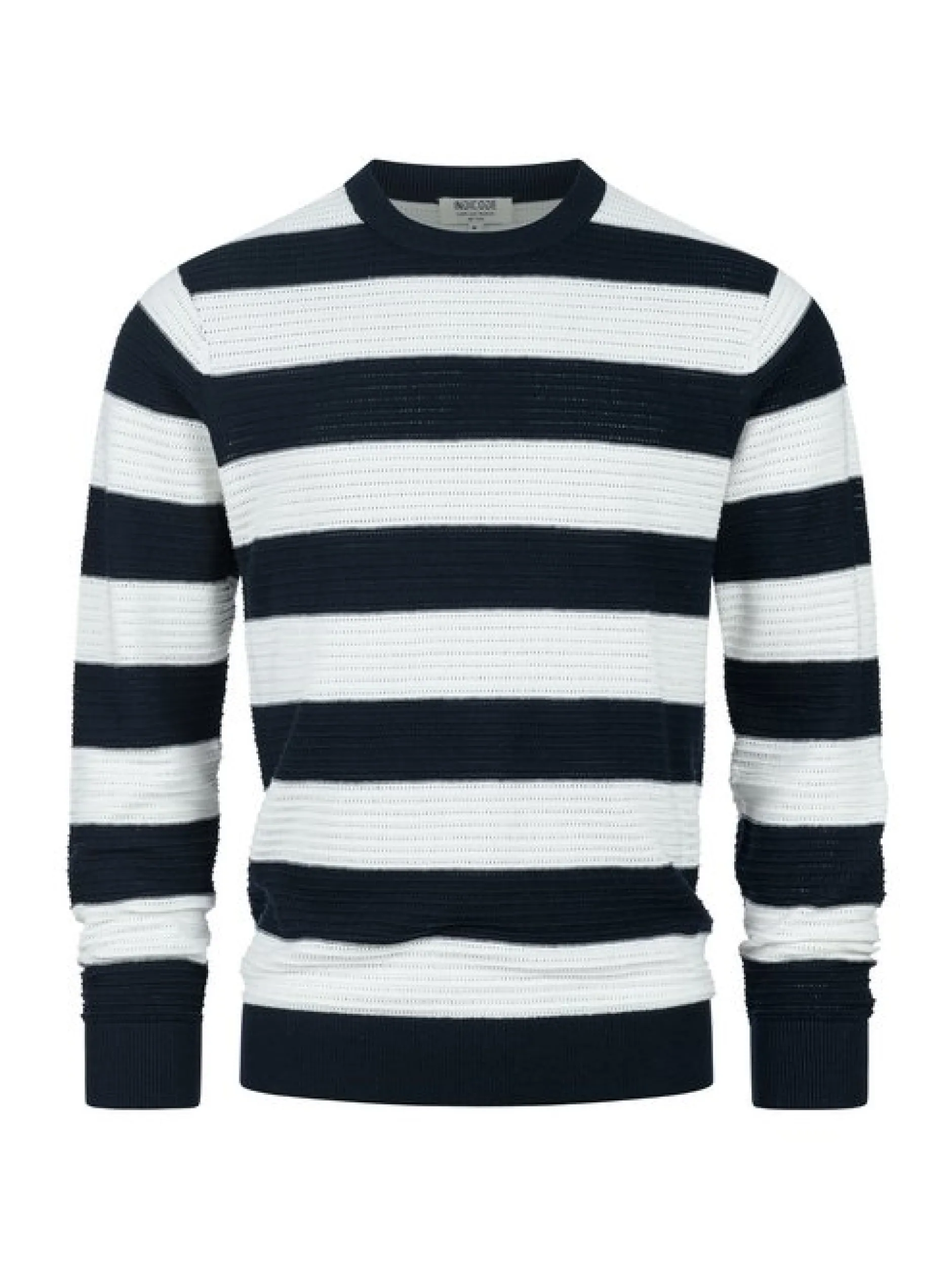 Indicode Herren Strickpullover - INTidsel in marine weiß