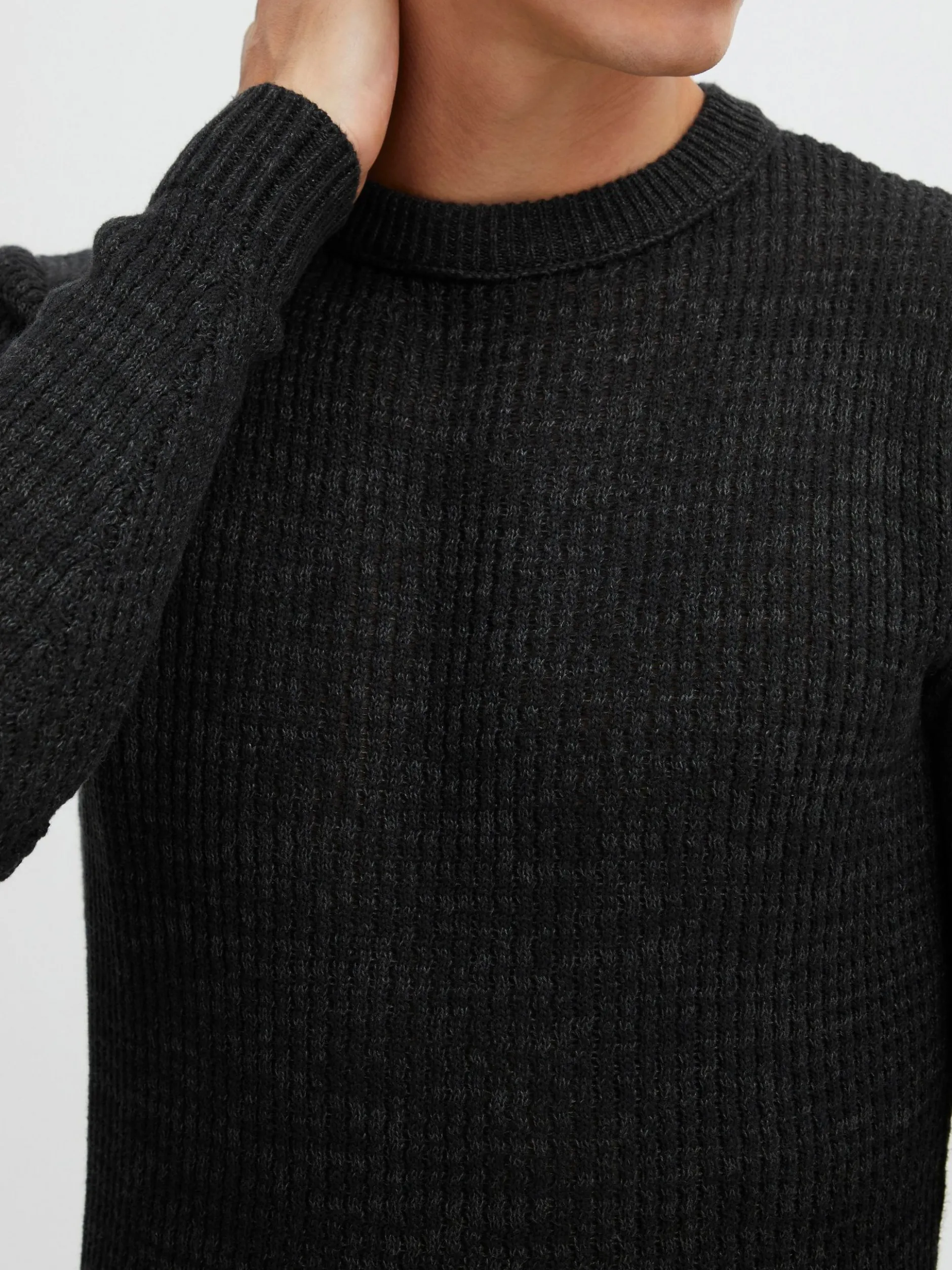 Indicode Herren Strickpullover - IDValerio in schwarz
