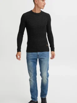 Indicode Herren Strickpullover - IDValerio in schwarz
