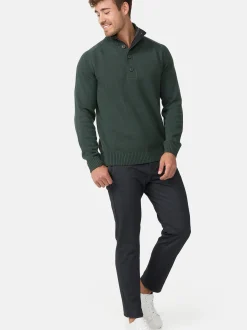 Indicode Herren Strickpullover - INIsalu in khaki