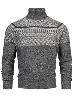 Indicode Herren Strickpullover - INThomus in anthrazit