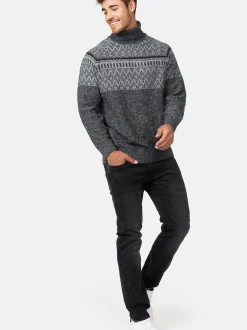 Indicode Herren Strickpullover - INThomus in anthrazit