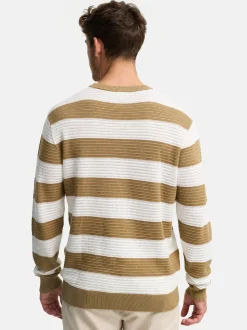Indicode Herren Strickpullover - INTidsel in beige weiß
