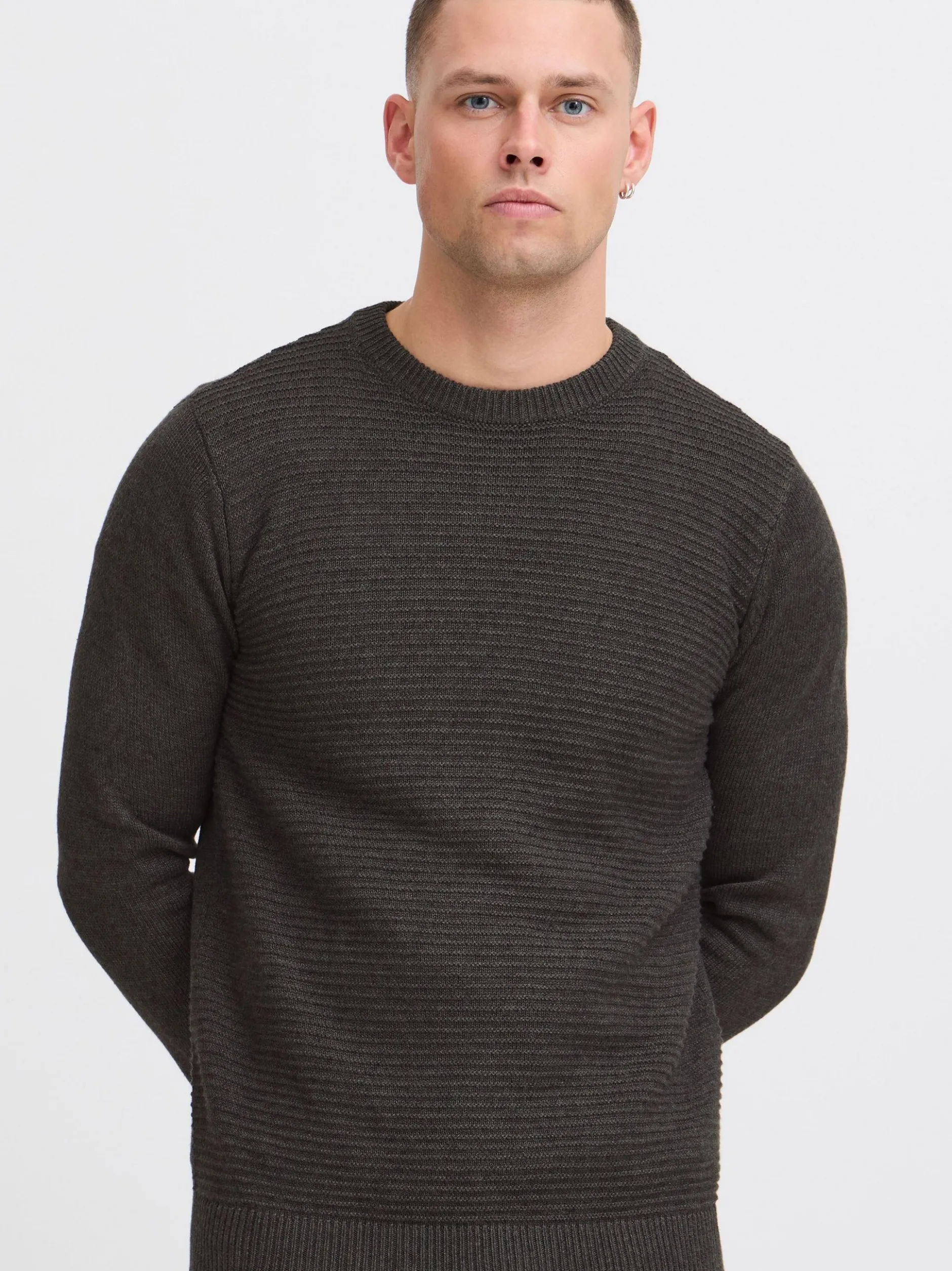 Indicode Herren Strickpullover - IDRicardo in schwarz