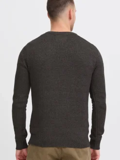 Indicode Herren Strickpullover - IDRicardo in schwarz