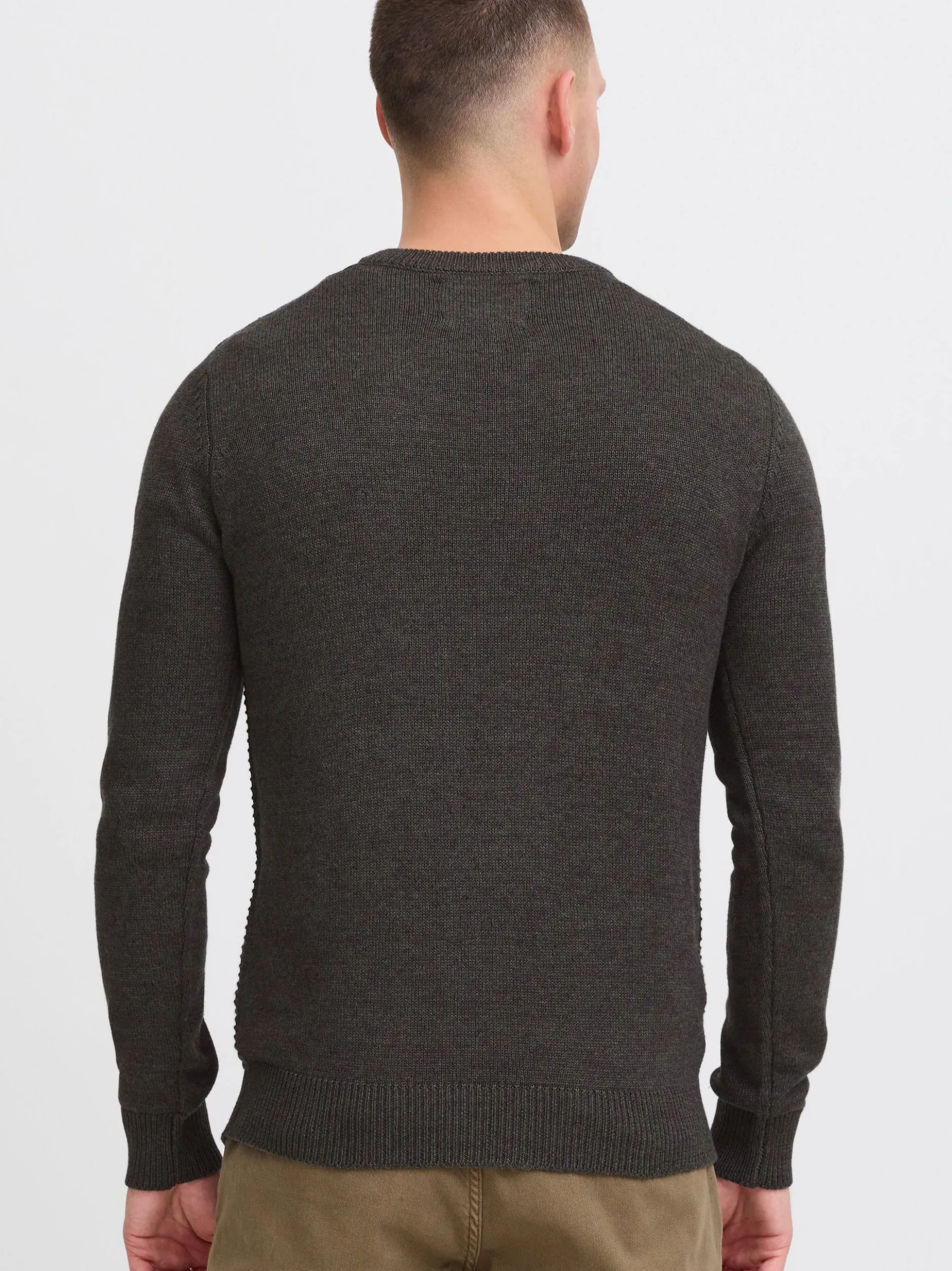 Indicode Herren Strickpullover - IDRicardo in schwarz