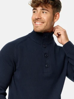 Indicode Herren Strickpullover - INIsalu in marine