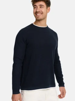 Indicode Herren Strickpullover - INVillads in marine