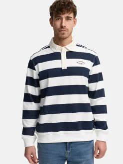 Indicode Herren Sweatshirt - INLemon in blau weiß