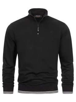 Indicode Herren Sweatshirt - INNate in schwarz