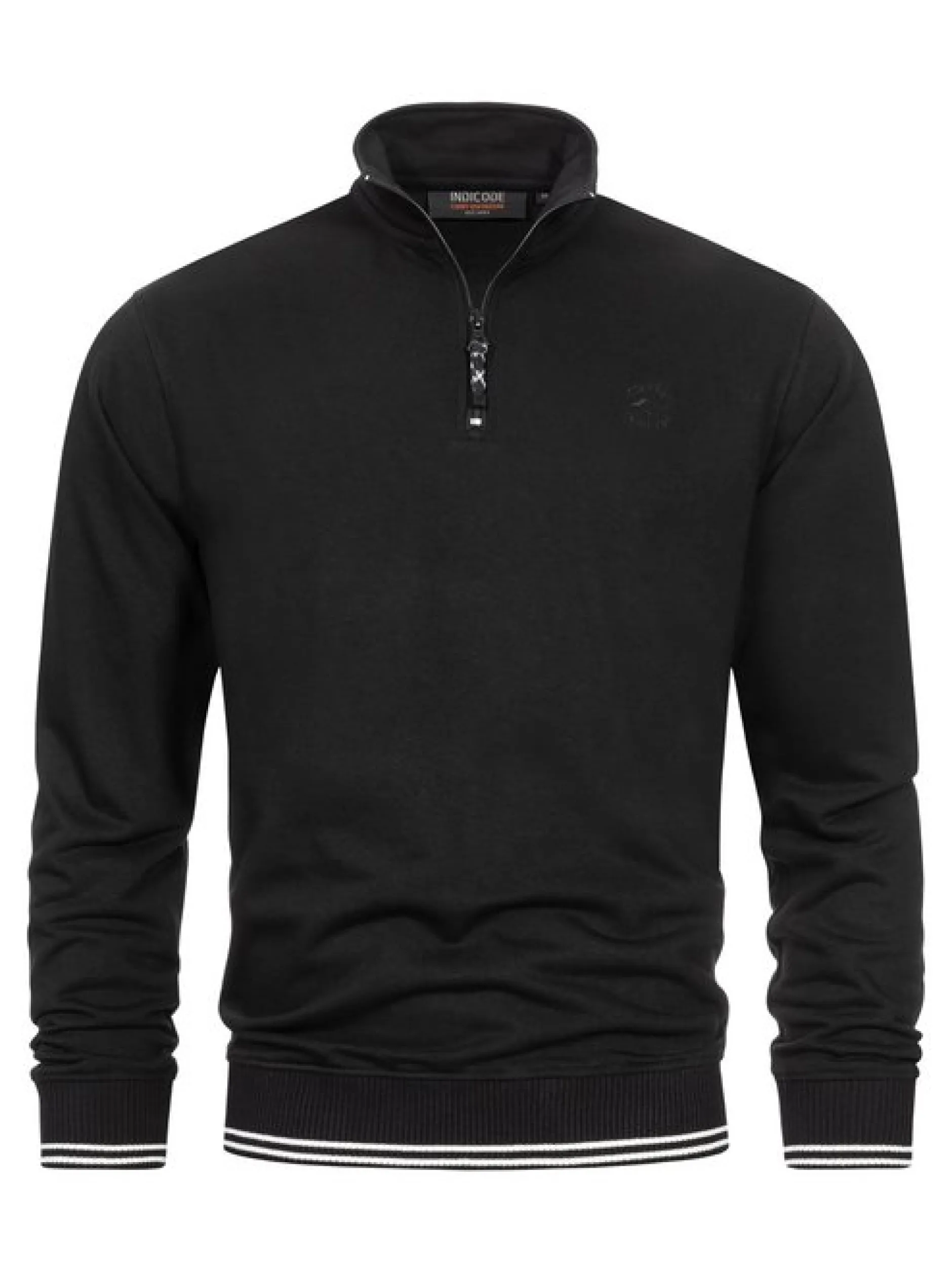 Indicode Herren Sweatshirt - INNate in schwarz