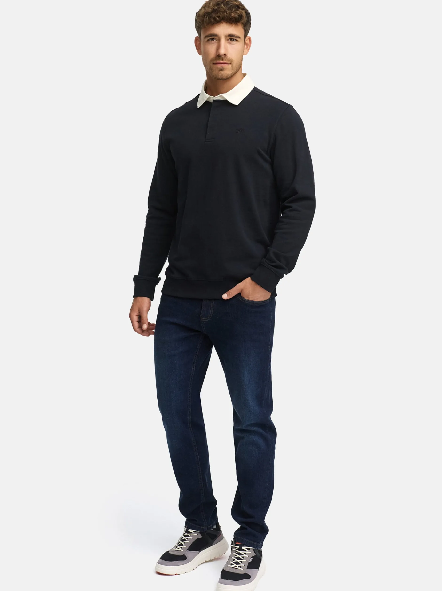 Indicode Herren Sweatshirt - INDisnar in schwarz