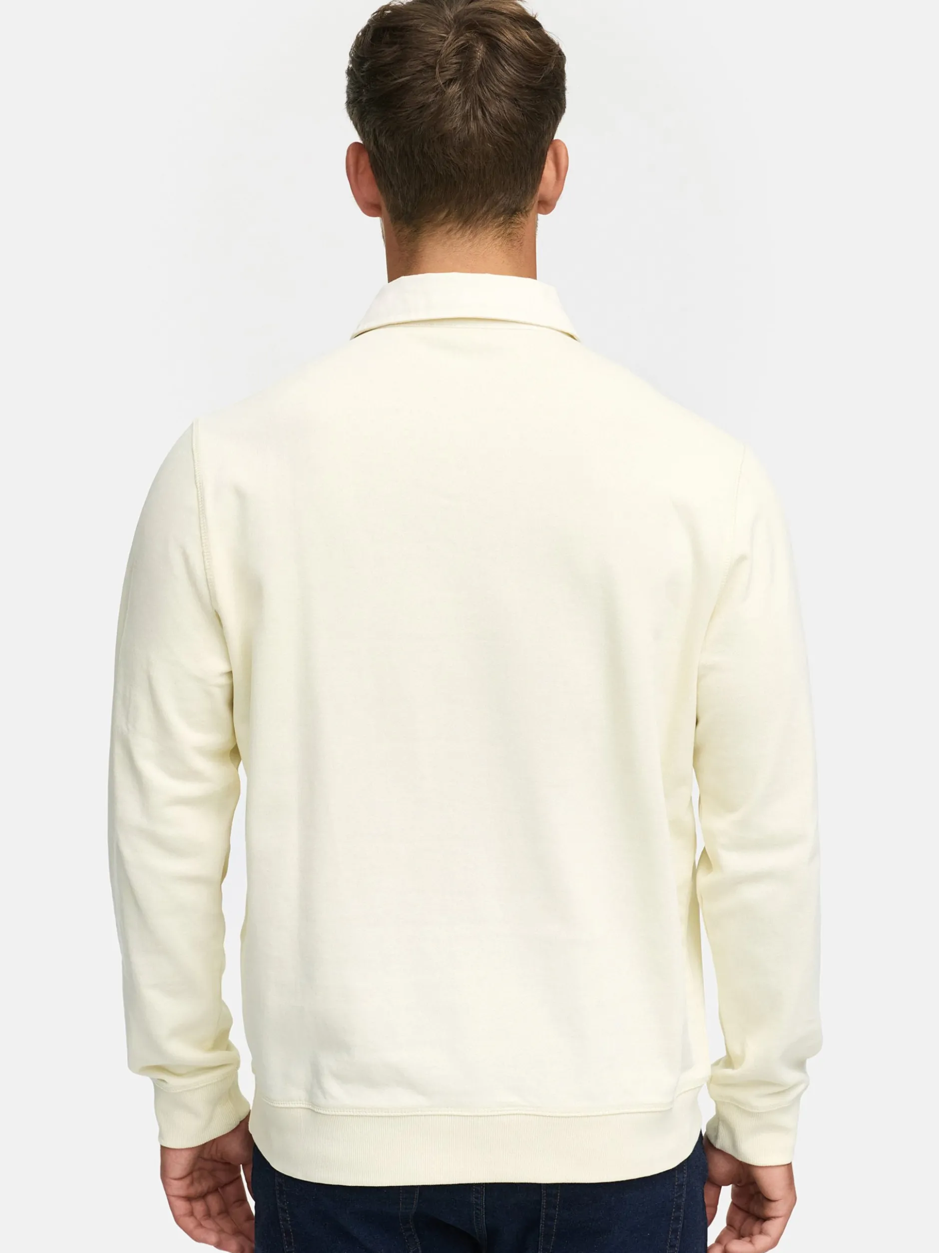 Indicode Herren Sweatshirt - INDisnar in vanille weiß