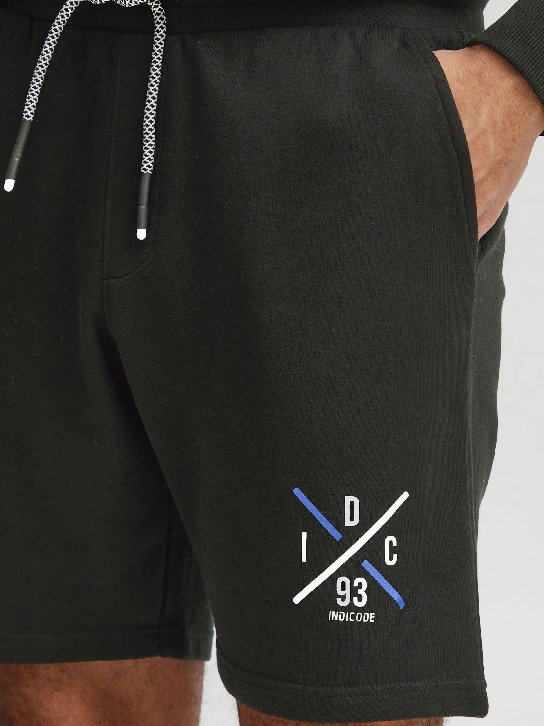 Indicode Herren Sweatshorts - IDHallum in schwarz