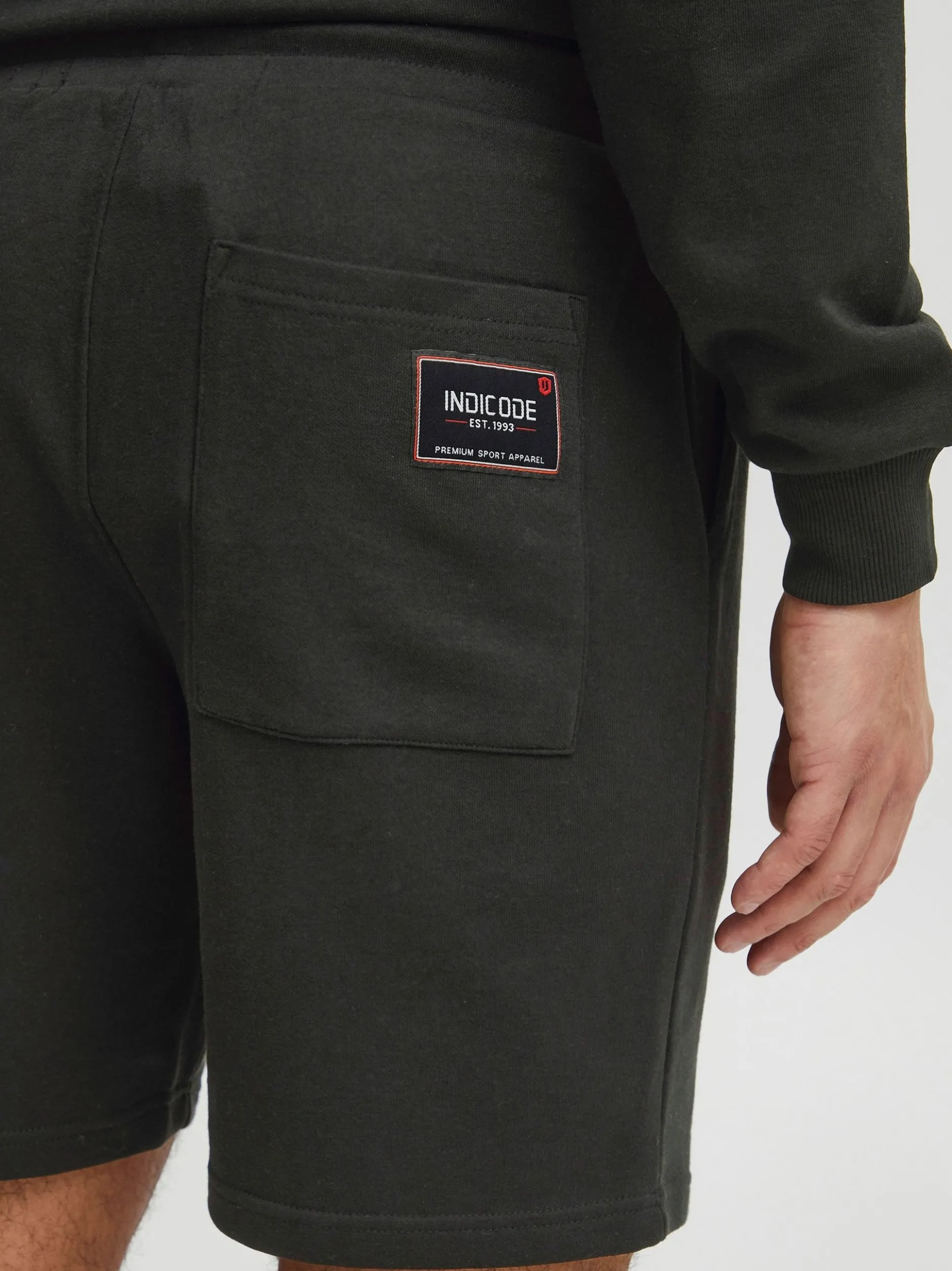 Indicode Herren Sweatshorts - IDHallum in schwarz