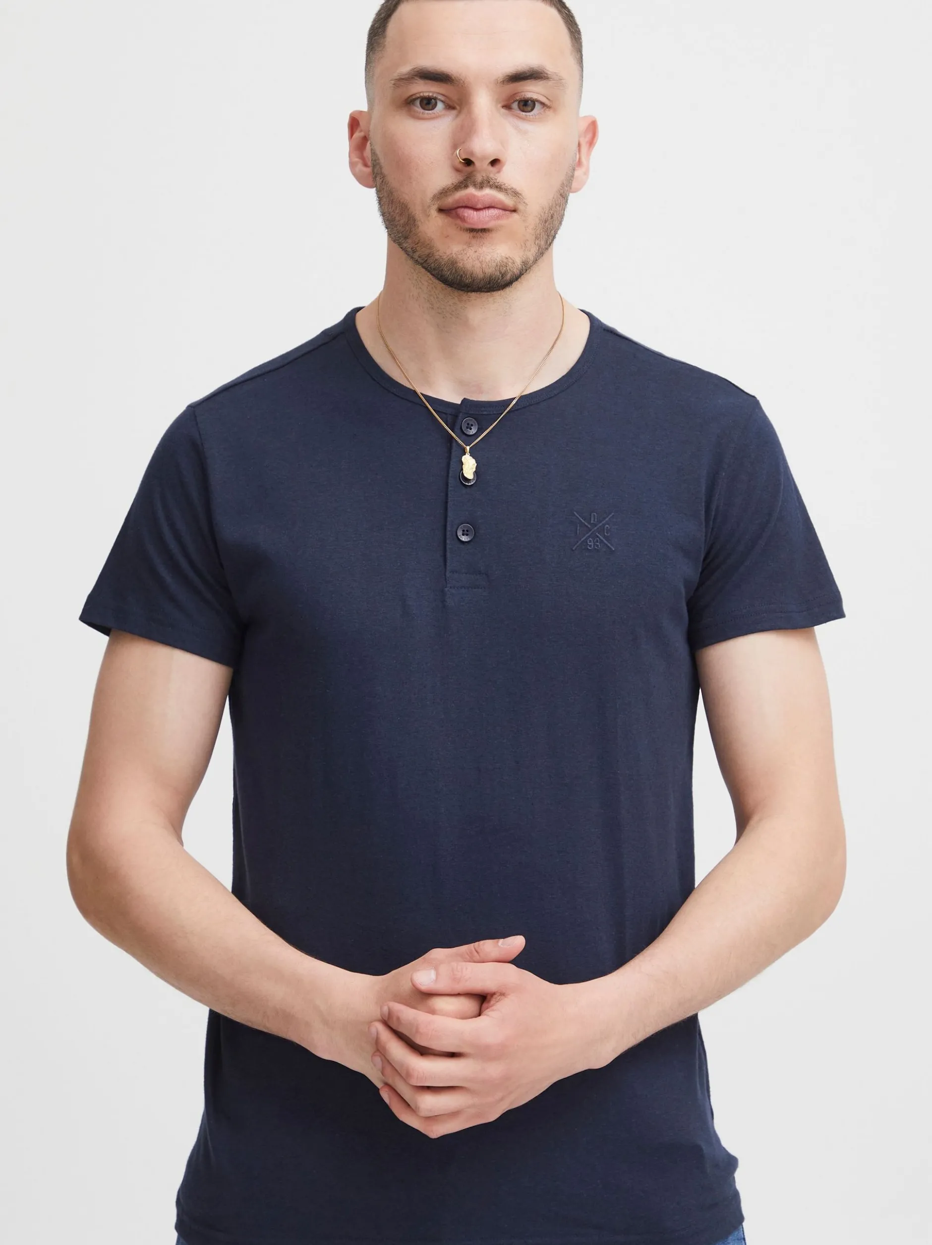 Indicode Herren T-Shirt - IDColbing in marine