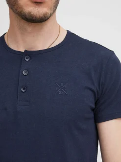 Indicode Herren T-Shirt - IDColbing in marine