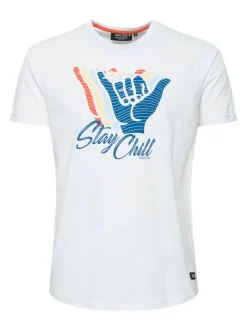 Indicode Herren T-Shirt - IDDaniel in weiß