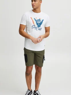 Indicode Herren T-Shirt - IDDaniel in weiß