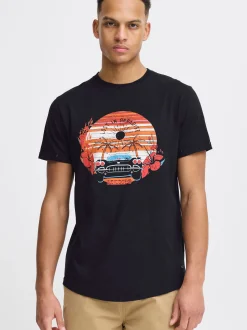 Indicode Herren T-Shirt - IDDaniel in schwarz