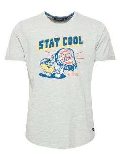 Indicode Herren T-Shirt - IDDaniel in grau