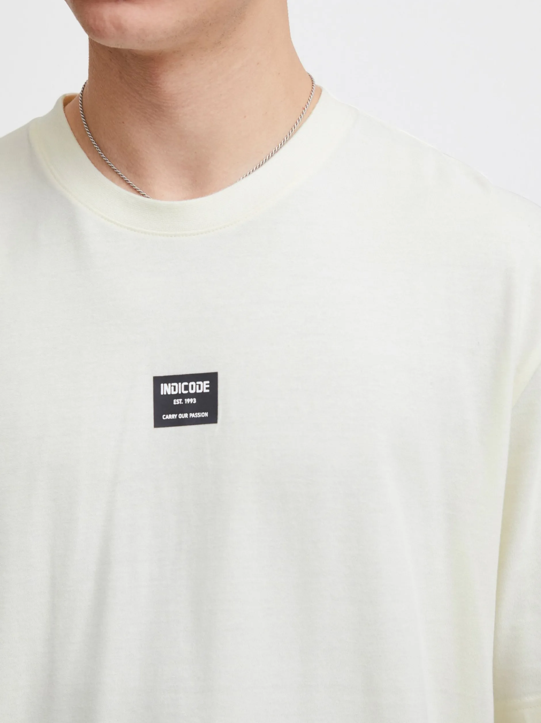 Indicode Herren T-Shirt - IDGrela in weiß