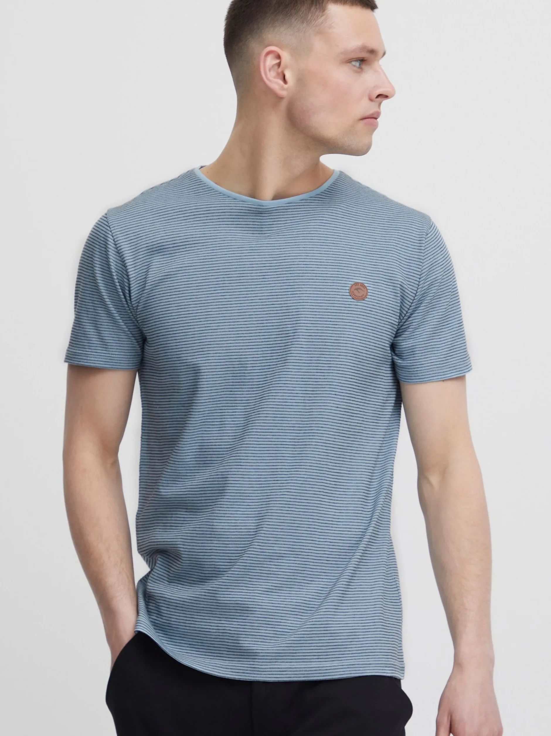 Indicode Herren T-Shirt - IDLupko in blau