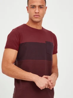 Indicode Herren T-Shirt - IDMorler in bordeaux