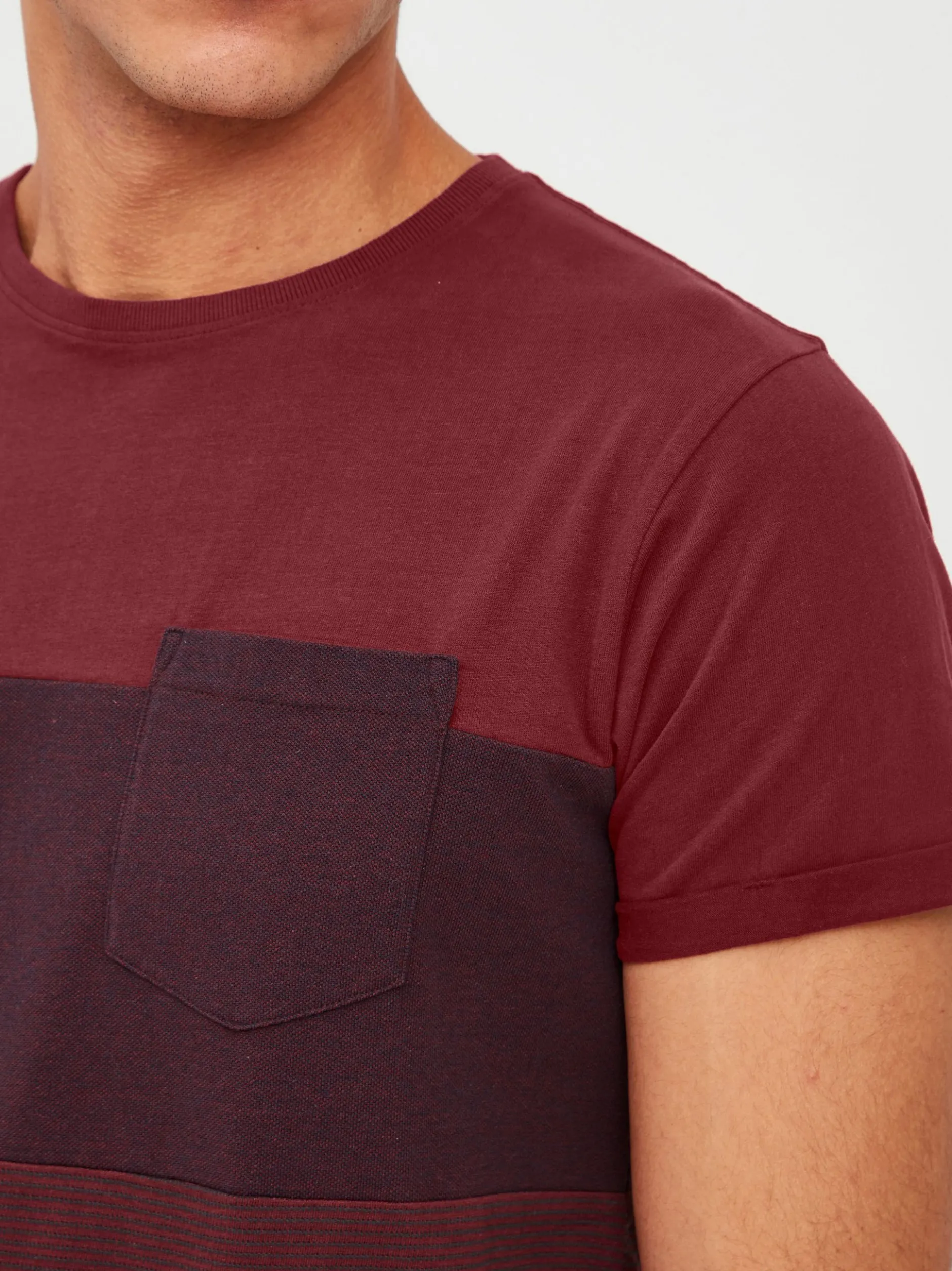 Indicode Herren T-Shirt - IDMorler in bordeaux