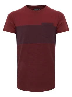 Indicode Herren T-Shirt - IDMorler in bordeaux