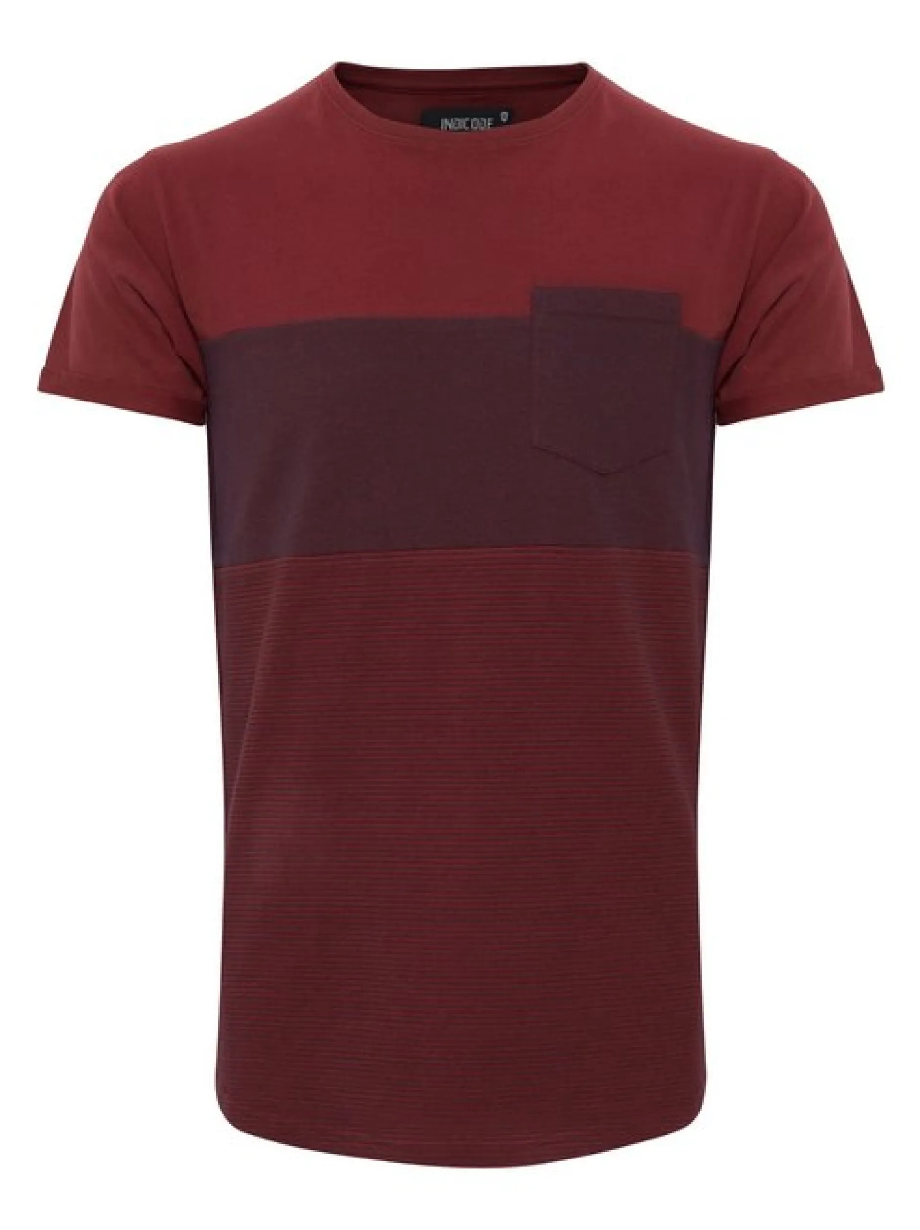Indicode Herren T-Shirt - IDMorler in bordeaux