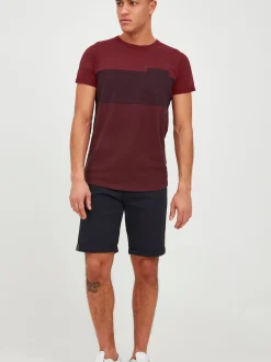 Indicode Herren T-Shirt - IDMorler in bordeaux