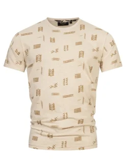 Indicode Herren T-Shirt - INAsbjorn in beige sand