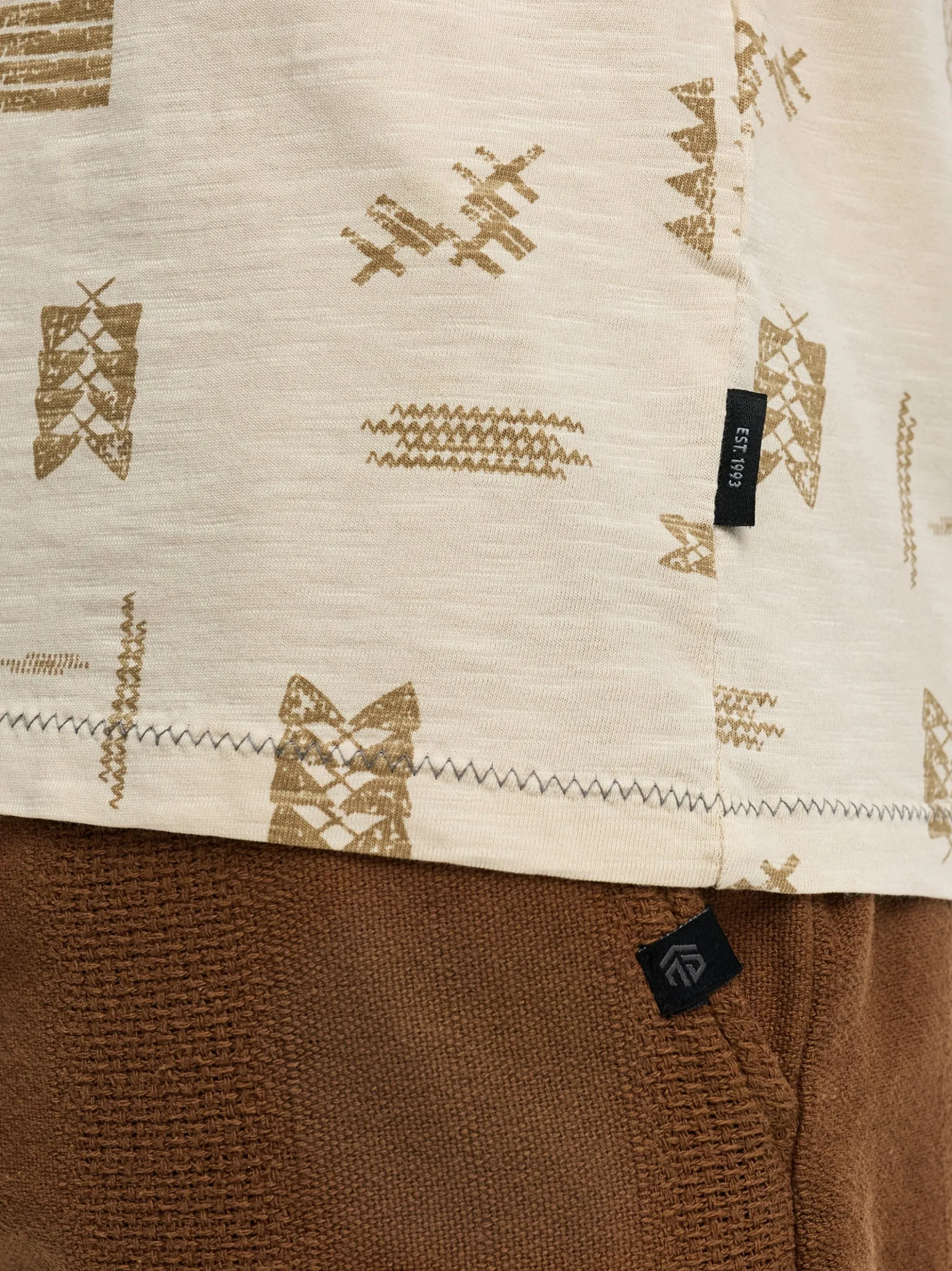 Indicode Herren T-Shirt - INAsbjorn in beige sand