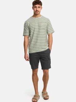 Indicode Herren T-Shirt - INDrop in blau mehrfarbig