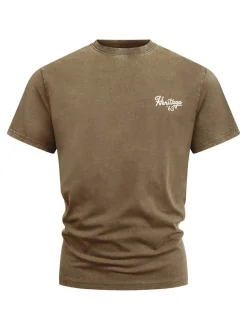 Indicode Herren T-Shirt - INHeritage in braun