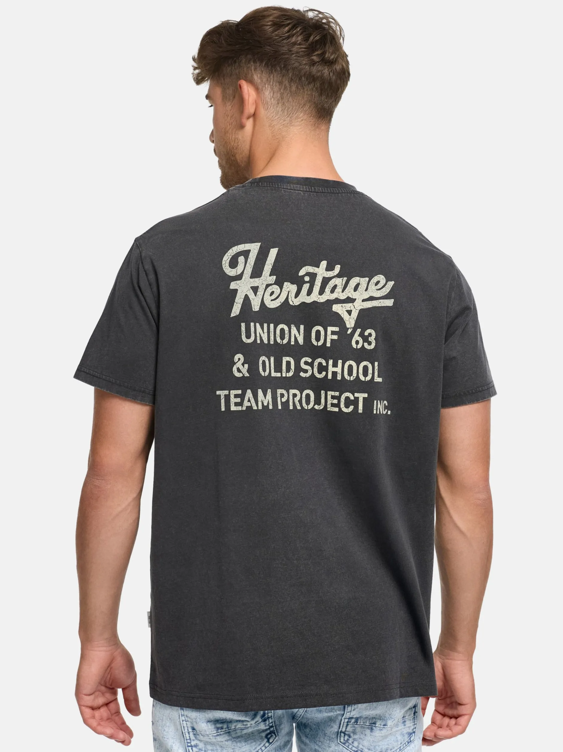 Indicode Herren T-Shirt - INHeritage in schwarz