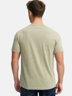 Indicode Herren T-Shirt - INHerbst in grün khaki