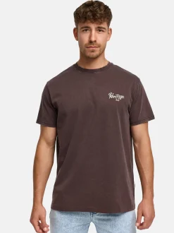 Indicode Herren T-Shirt - INHeritage in braun