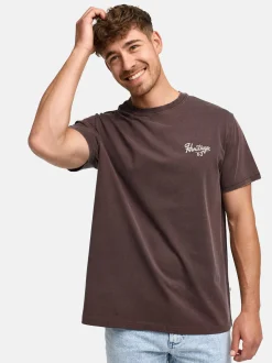 Indicode Herren T-Shirt - INHeritage in braun