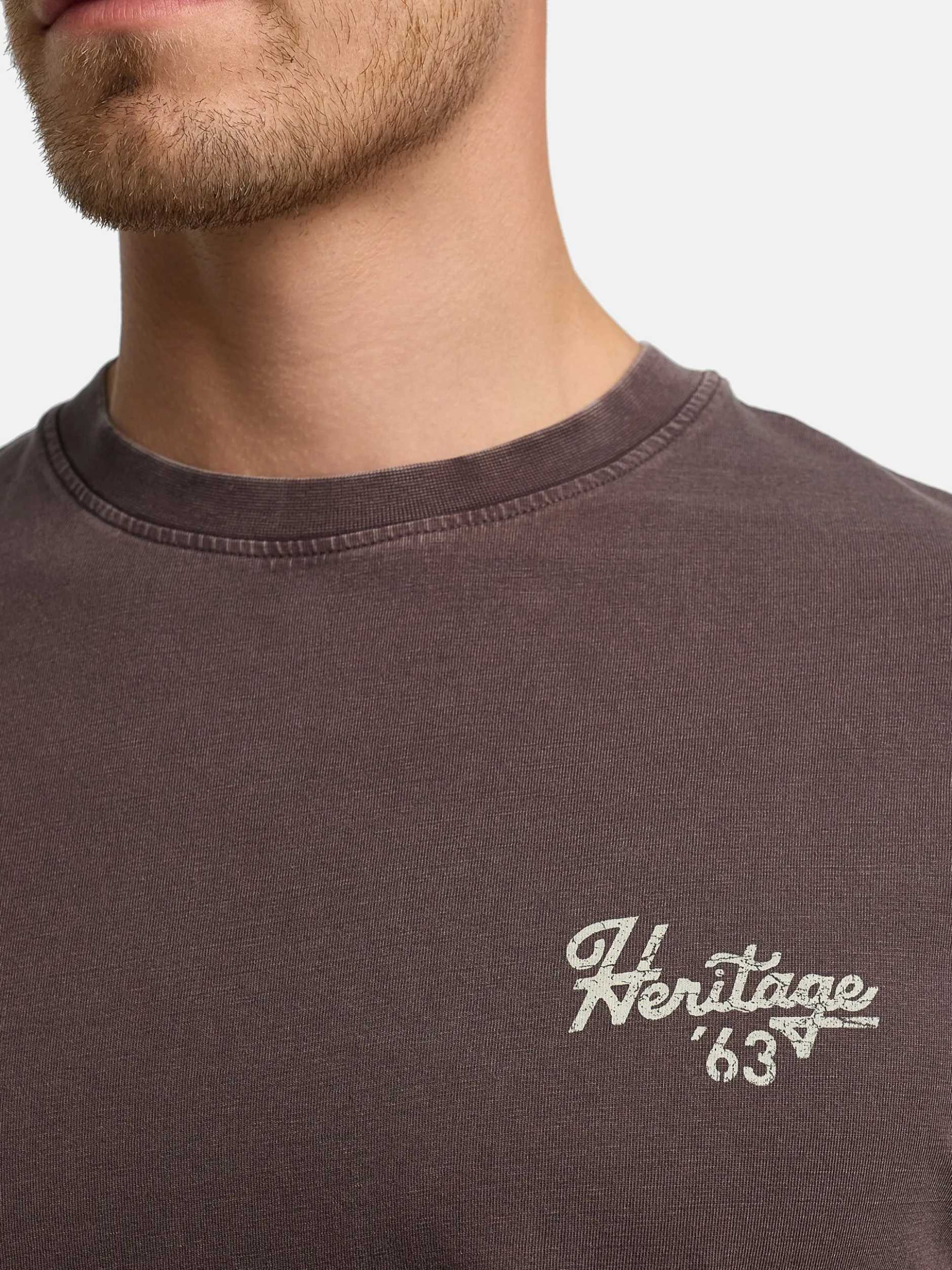 Indicode Herren T-Shirt - INHeritage in braun