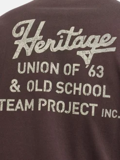Indicode Herren T-Shirt - INHeritage in braun