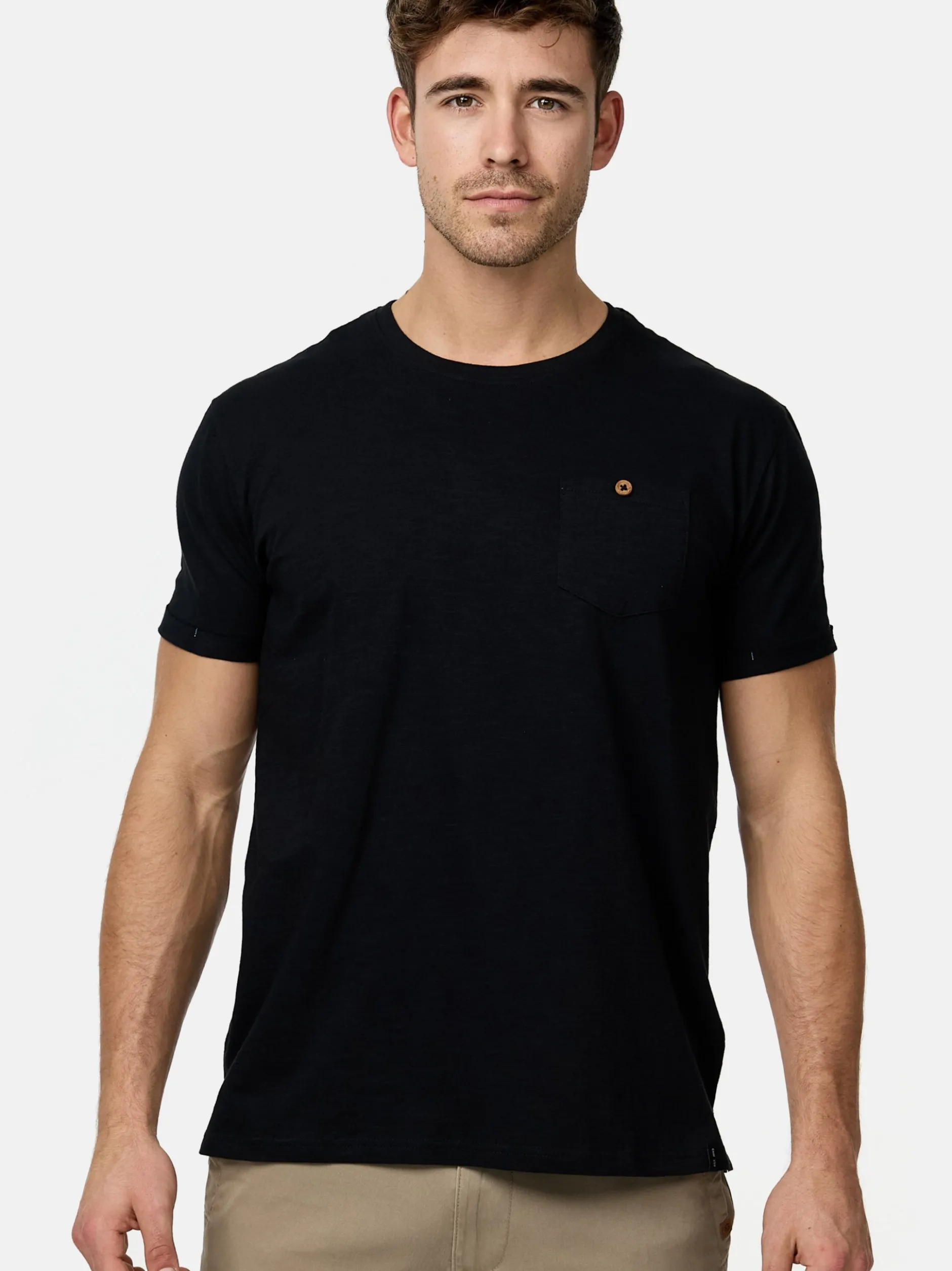 Indicode Herren T-Shirt - INJon in schwarz