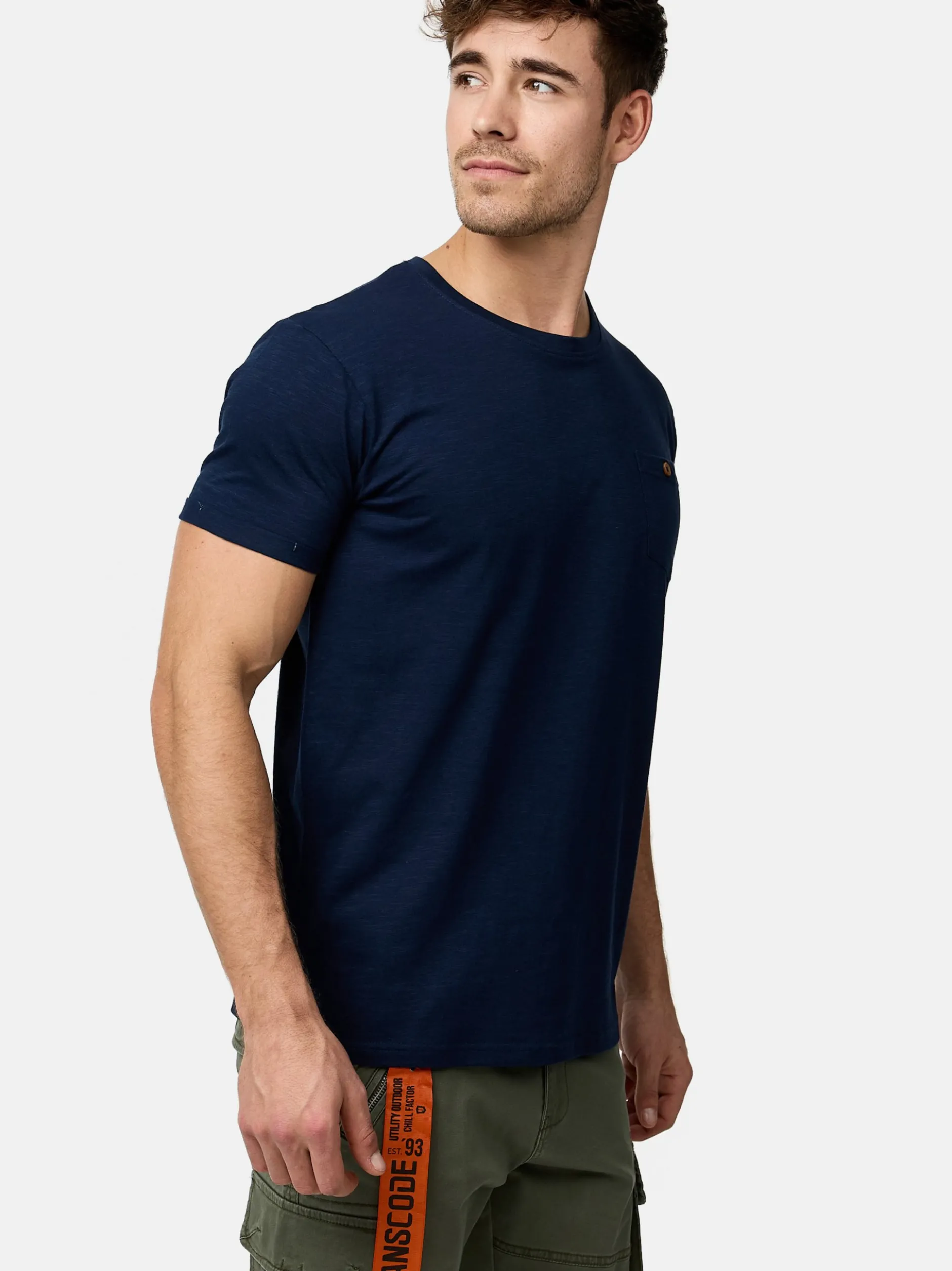 Indicode Herren T-Shirt - INJon in marine