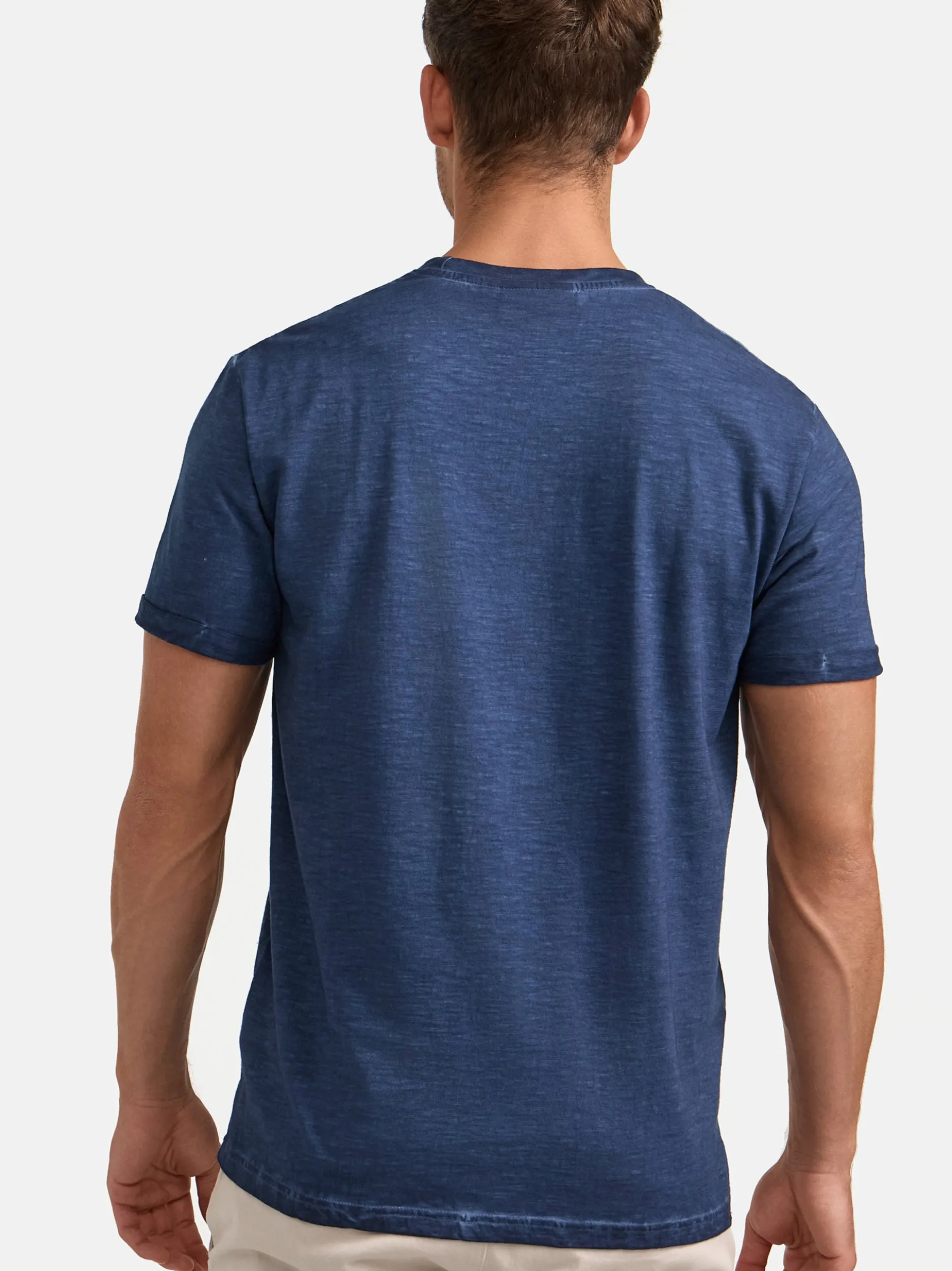Indicode Herren T-Shirt - INKilmon in denim blau