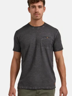 Indicode Herren T-Shirt - INKilmon in anthrazit grau