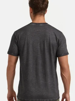 Indicode Herren T-Shirt - INKilmon in anthrazit grau