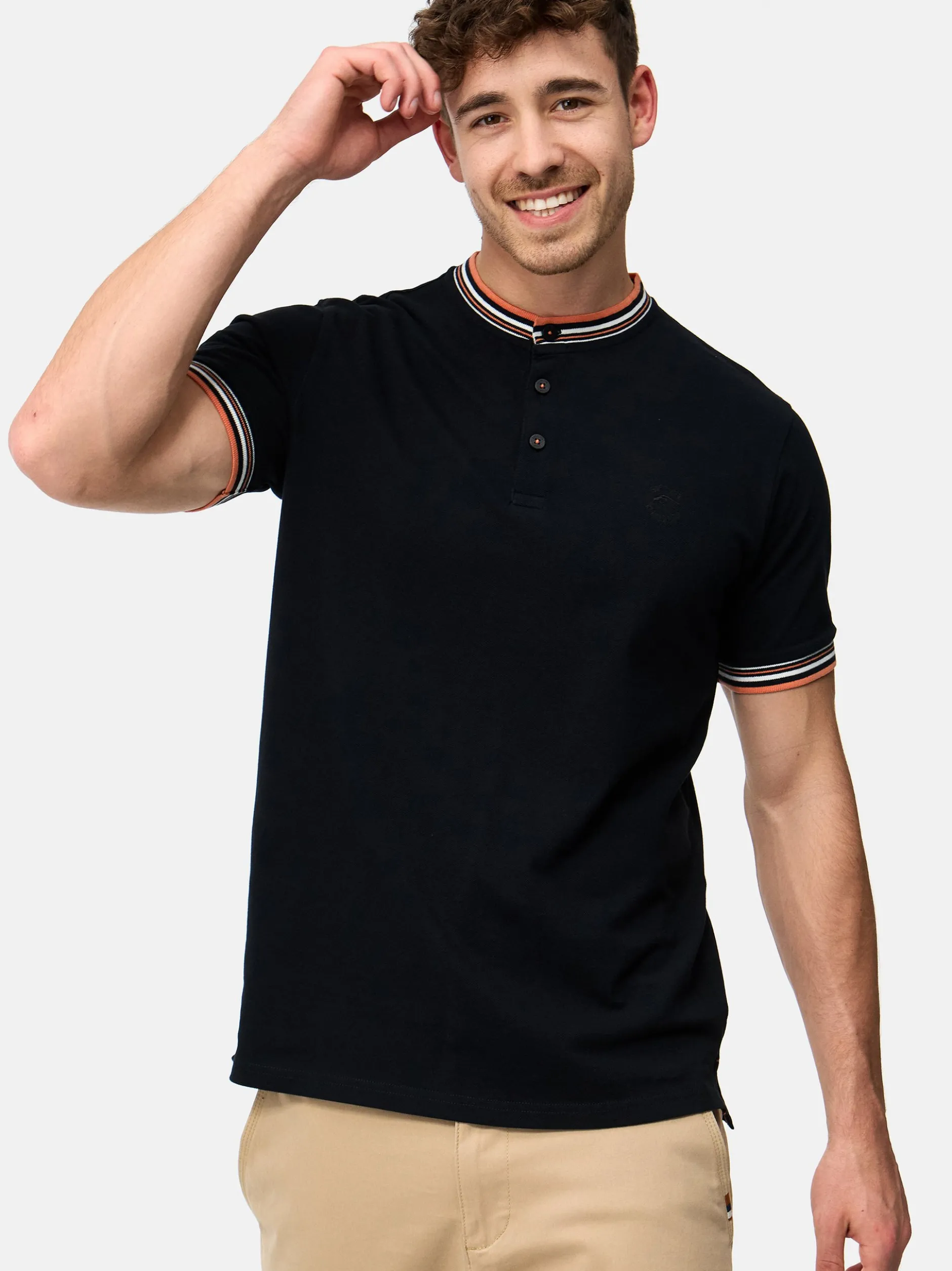 Indicode Herren T-Shirt - INOdell in schwarz