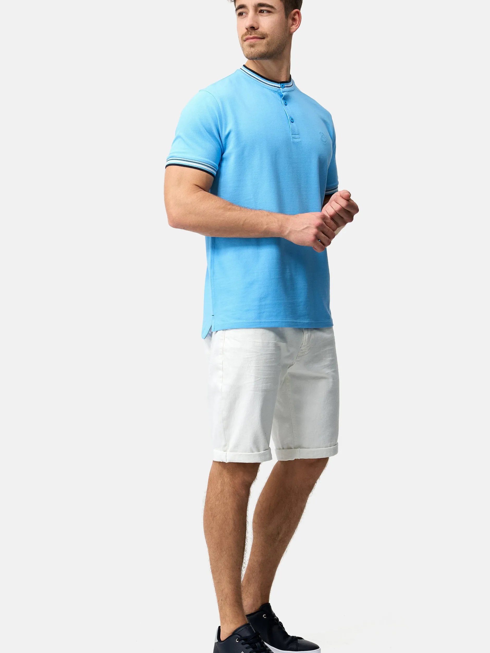 Indicode Herren T-Shirt - INOdell in blau